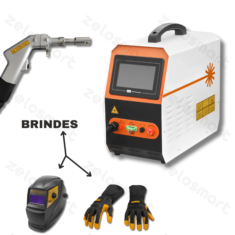 Máquina de Solda e Corte a Laser Portátil 150A Proteção Bivolt com 2 Brindes Exclusivos