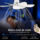 [COMPRE 1 LEVE 2] Lâmpada LED Com Ventilador De Teto Silencioso 60w Bivolt 2 Em 1