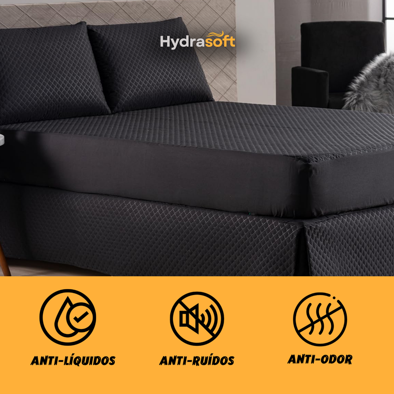 Hydra Soft™ [COMPRE 1, LEVE 3] - Jogo de Cama Impermeável Premium – Capa + 2 Fronhas [SOMENTE HOJE 🔥]