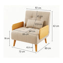 Sofá Cama Dobrável 3 em 1 - Estilo Cadeira Poltrona Reclinável e Cama