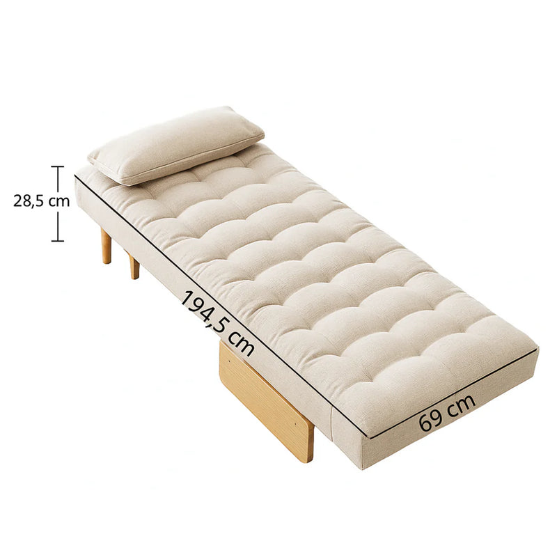 Sofá Cama Dobrável 3 em 1 - Estilo Cadeira Poltrona Reclinável e Cama