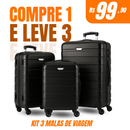 [ PROMOÇÃO EXCLUSIVA ] Kit Completo 3 Malas de Viagem