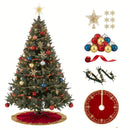 (PROMOÇÃO) Kit de Natal Completo - Árvore 1.8m decorada, Guirlanda e 20m de Pisca c/ Controle