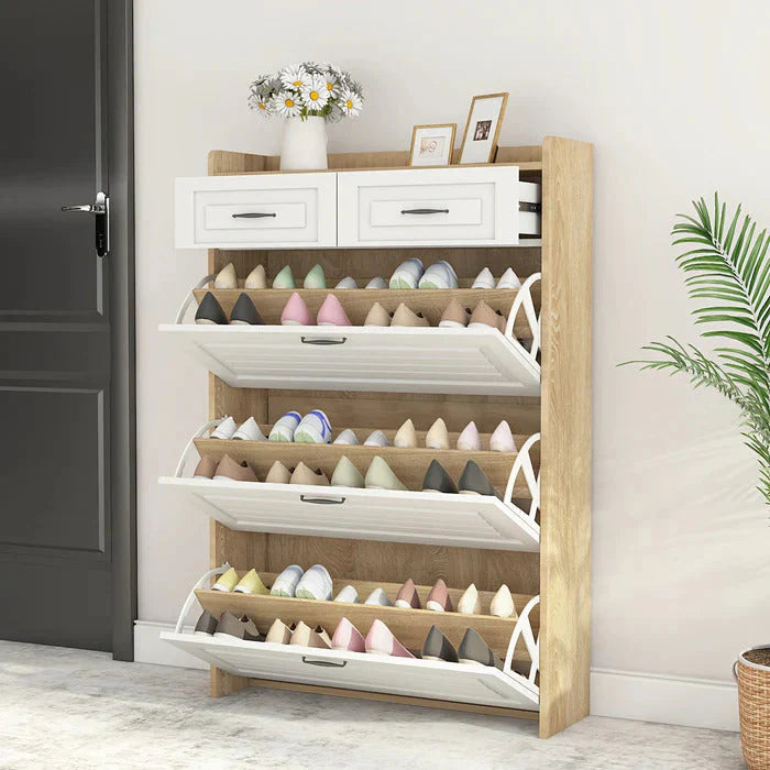 [ PROMOÇÃO ] Armário de Sapatos com 3 Portas e 2 Gavetas + Brinde