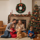 (PROMOÇÃO) Kit de Natal Completo - Árvore 1.8m decorada, Guirlanda e 20m de Pisca c/ Controle